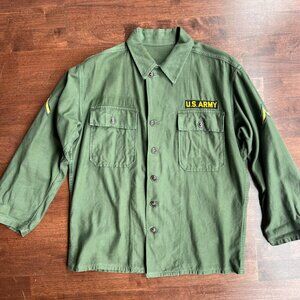 US Army OG-107 Sateen Shirt - Medium - Green